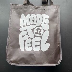New Lululemon “Made to Feel” Large Reusable Market Shopper Tote – Walnut Crunch